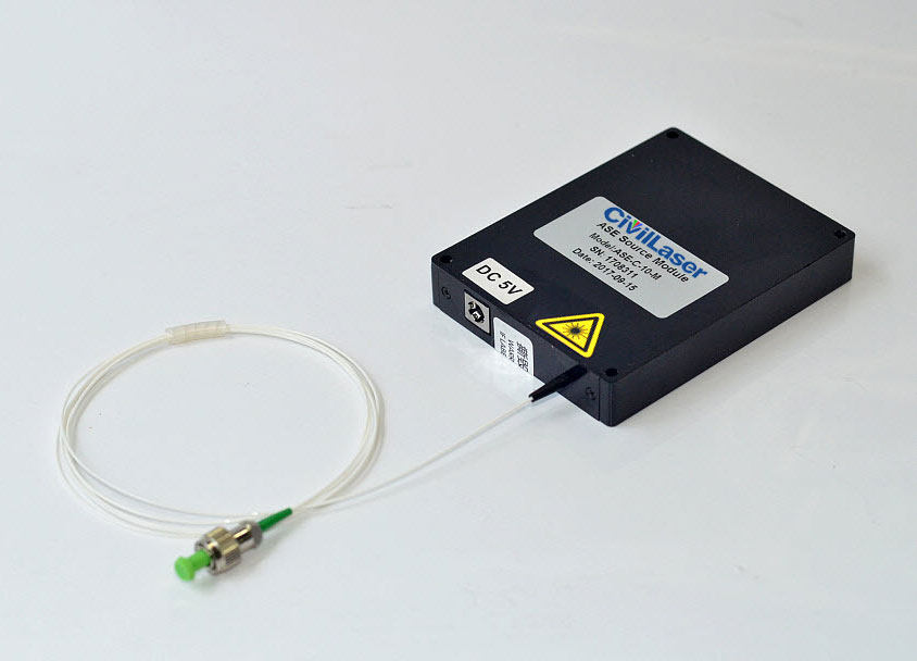 1060nm-Band 100mW ASE Broadband Light Source Single-mode Fiber Laser Module Type ASE-1060-100-SM